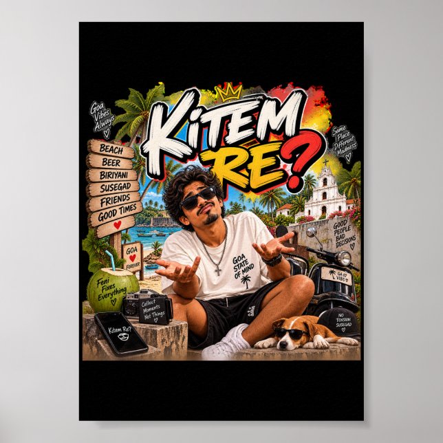 Kitem Re? – Goans sinnestillstånd Poster (Framsidan)