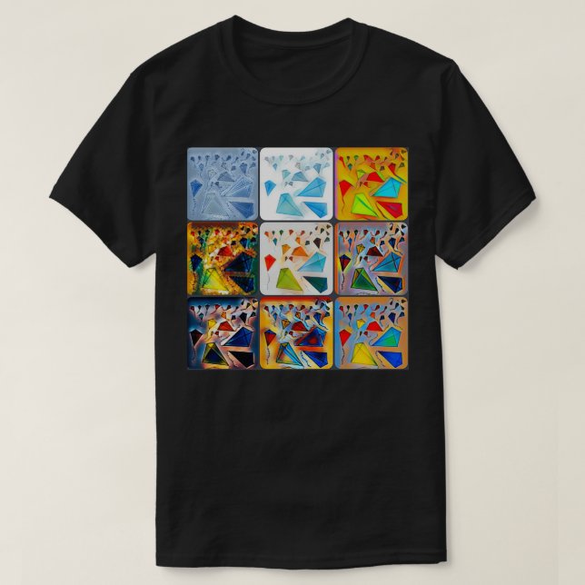 Kites Collage T Shirt (Design framsida)