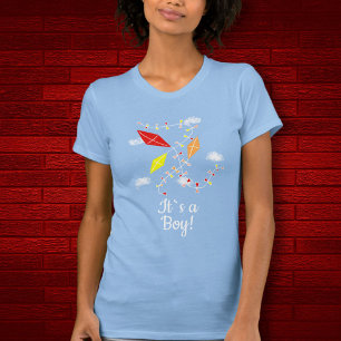 Kites i Himlar Blue Det är en pojkvän-babyskor T Shirt