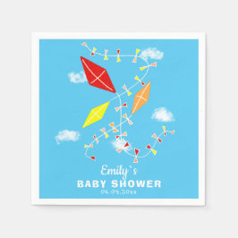Kites i Himlar Boy Baby Shower Party Pappersservett