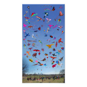 Kites Kites Kites i Himlar Fototryck