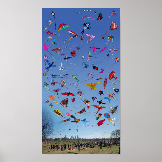 Kites Kites Kites i Himlar Poster (Framsidan)