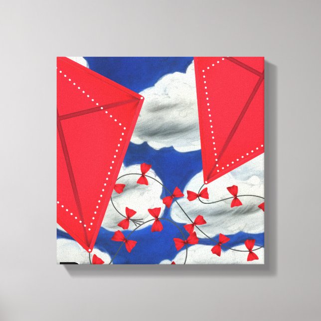 Kites och Klouds Canvastryck (Framsida)