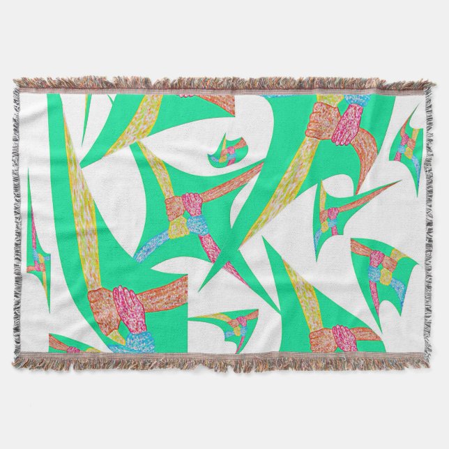 Kites of Connection Throw Blanket Filt (Framsidan)