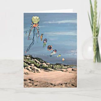 "Kites on the Beach"-kort Kort