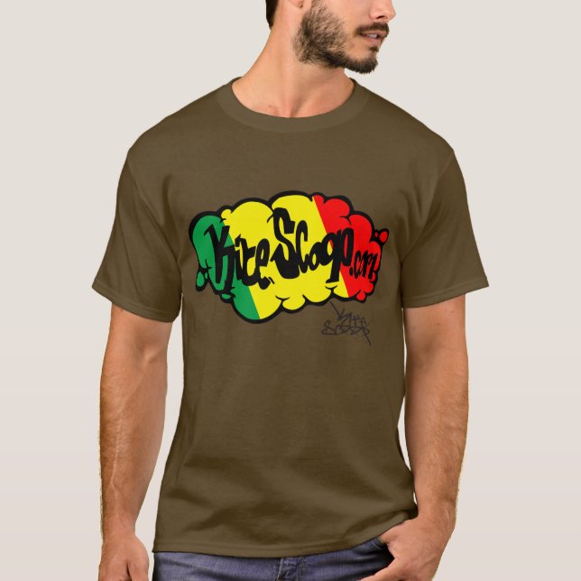 Kitescoop Rasta moln Tee Shirt (Framsida)