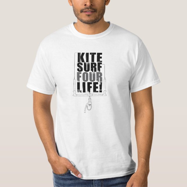Kitesurf 4 Life! T Shirt (Framsida)