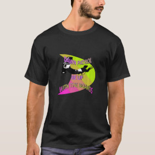 Kitesurfer Action Extreme Sport Lime and Rosa T Shirt