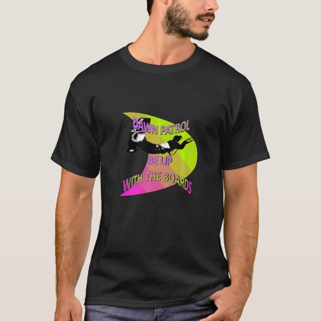 Kitesurfer Action Extreme Sport Lime and Rosa T Shirt (Framsida)