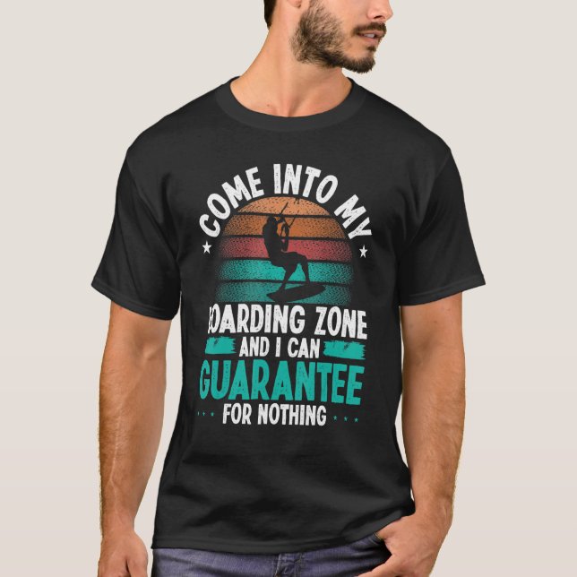 Kitesurfer Humor Guarantee for nothing Funny Kiteb T Shirt (Framsida)