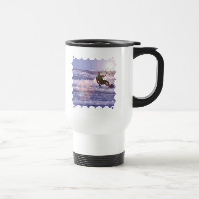 Kitesurfer plast- travel mug resemugg (Höger)