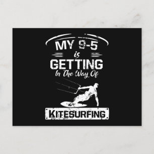 Kitesurfing 9-5 veckors yrkesverksamhet Kiting Sur Vykort