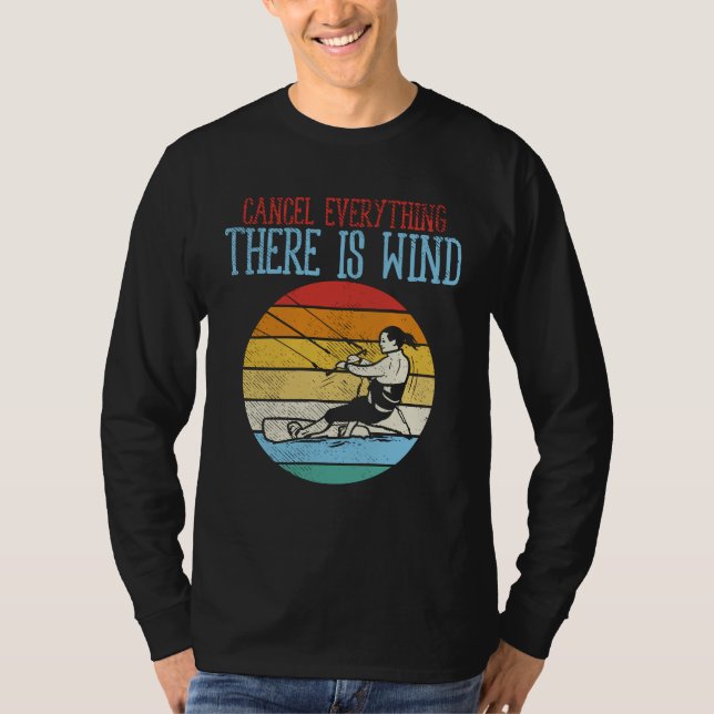 Kitesurfing Avbryt Vinden för alla tre T Shirt (Framsida)