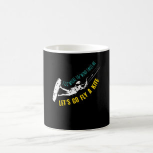 Kitesurfing Fly A Kite Kiteboarding Kaffemugg