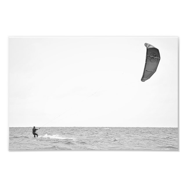 Kitesurfing - Fotoutskrift Fototryck (Framsidan)