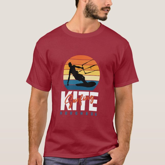 Kitesurfing Hurghada T Shirt (Framsida)
