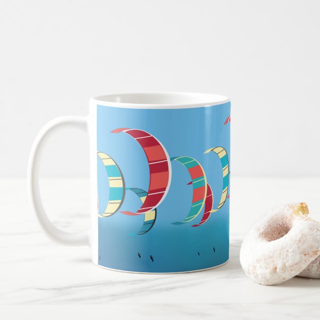 Kitesurfing Kaffemugg (Med munk)