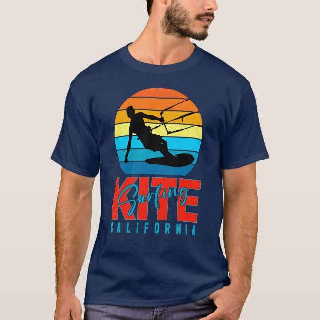 Kitesurfing Kalifornien T-Shirt (Framsida)