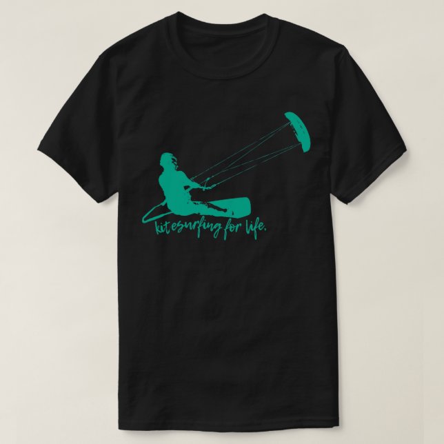 Kitesurfing Kite T Shirt (Design framsida)