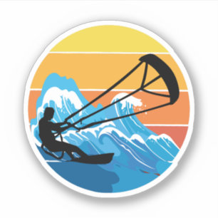 Kitesurfing Kiteboarding Kite ridsport Vind sport Klistermärken