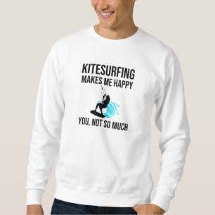 Kitesurfing Kiteboarding Kitesurfer Kiteboarder Lång Ärmad Tröja