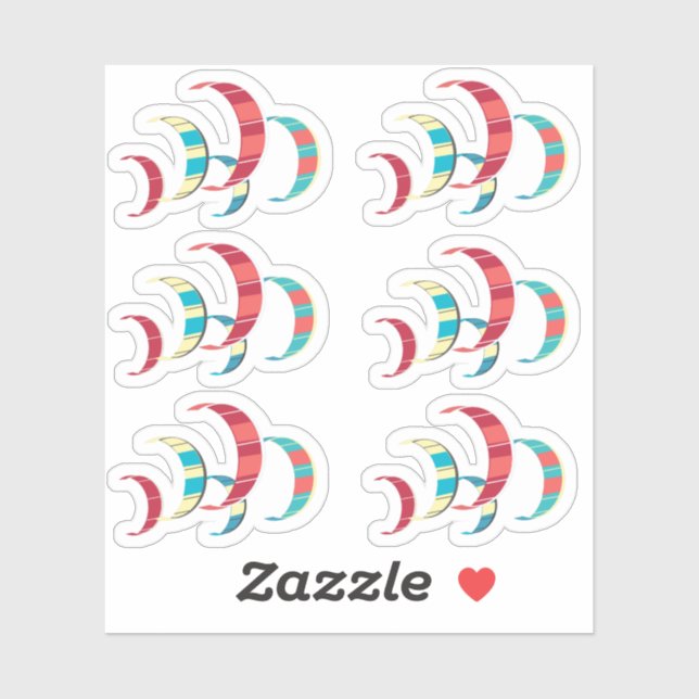 Kitesurfing Klistermärken (Ark)