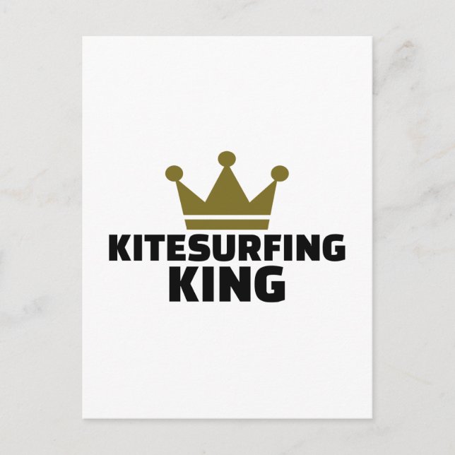 Kitesurfing kung vykort (Framsida)