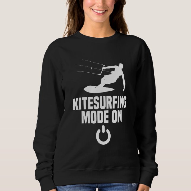 Kitesurfing Mode Kite Learning T Shirt (Framsida)