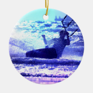 Kitesurfing prydnad julgransprydnad keramik