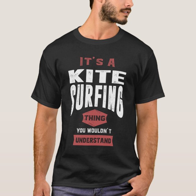 Kitesurfing Sak T Shirt (Framsida)