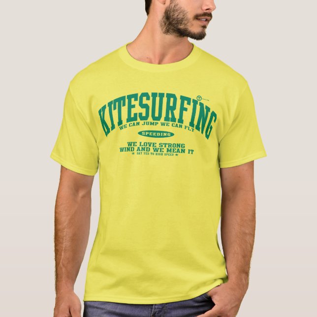 Kitesurfing Tee Shirt (Framsida)