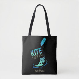 Kitesurfing Vintage Kiteboarder Kite Surfing Tygkasse