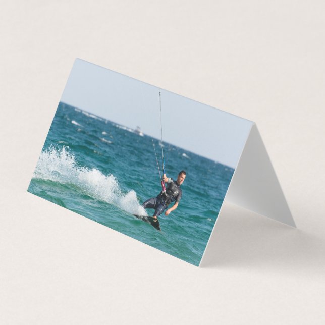 Kitesurfing Visitkort (Framsida)
