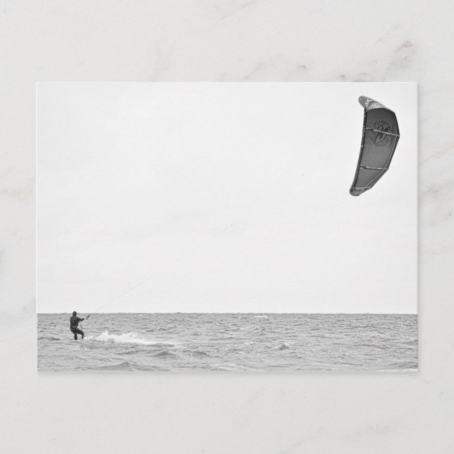 Kitesurfing - vykort (Framsida)