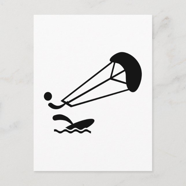 Kitesurfing Vykort (Framsida)