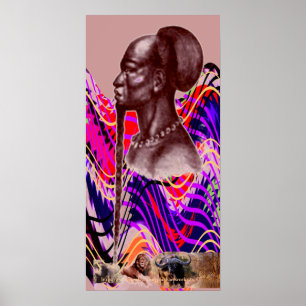 Kitete Kikongo Bantu Chief-Africa-1800 Poster