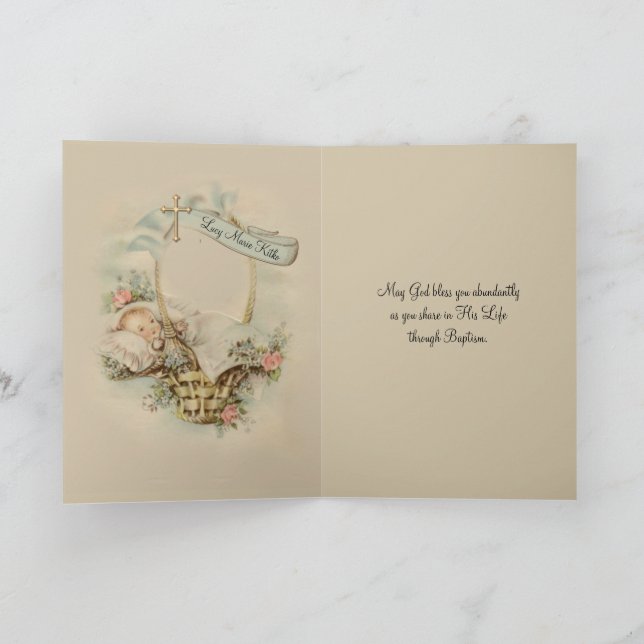 Kitko Baptismal Card Kort (Inuti)