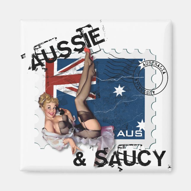 Kitsch Bitsch : Aussie & Saucy Pin-Up Magnet (Framsidan)