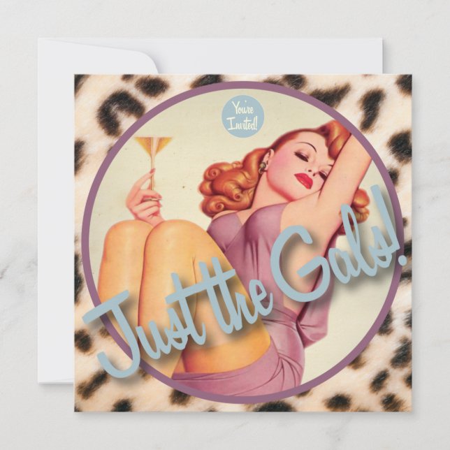 Kitsch Bitsch : Bara Gals! Inbjudningar (Framsida)