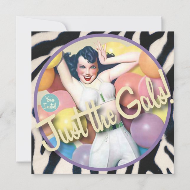 Kitsch Bitsch : Bara Gals! Inbjudningar (Framsida)