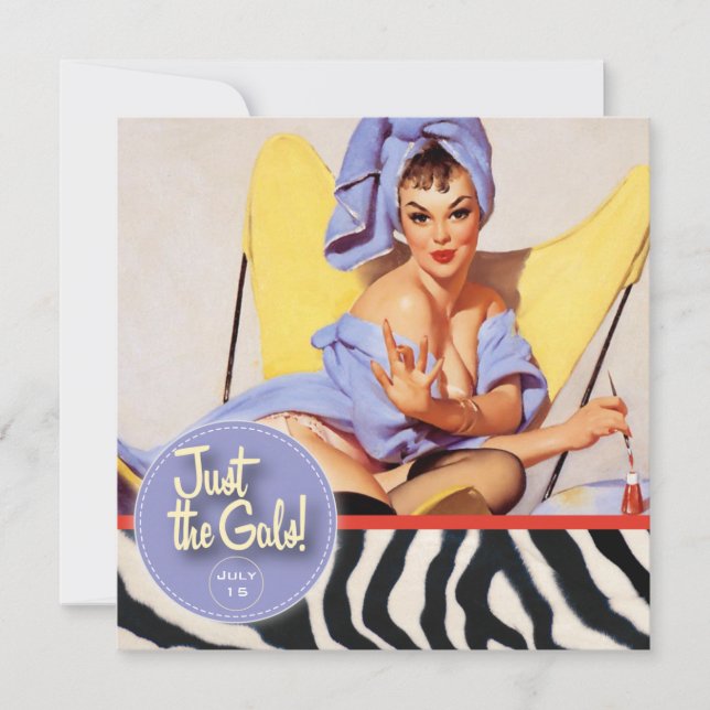 Kitsch Bitsch : Bara Gals! Spakulärt! Inbjudningar (Framsida)