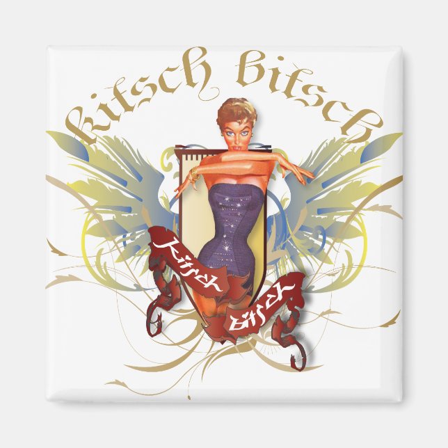 Kitsch Bitsch : Beauty Tattoo Pin-Up Magnet (Framsidan)