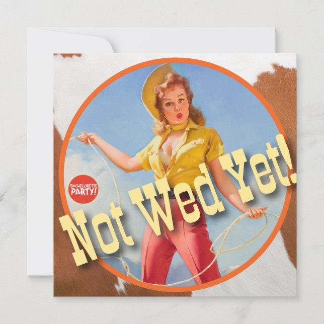 Kitsch Bitsch : Cowgirl har inte vunnit än! Inbjudningar (Framsida)