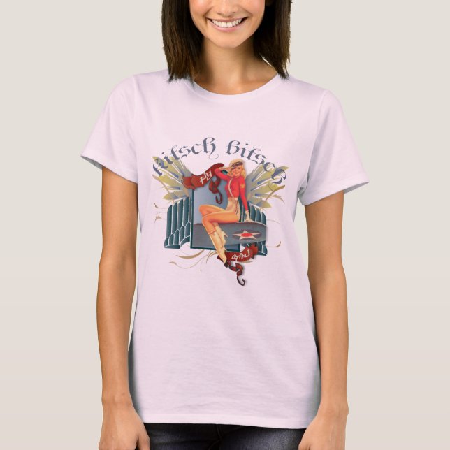 Kitsch Bitsch : Fly Girl Tattoo Pin-Up Tee (Framsida)