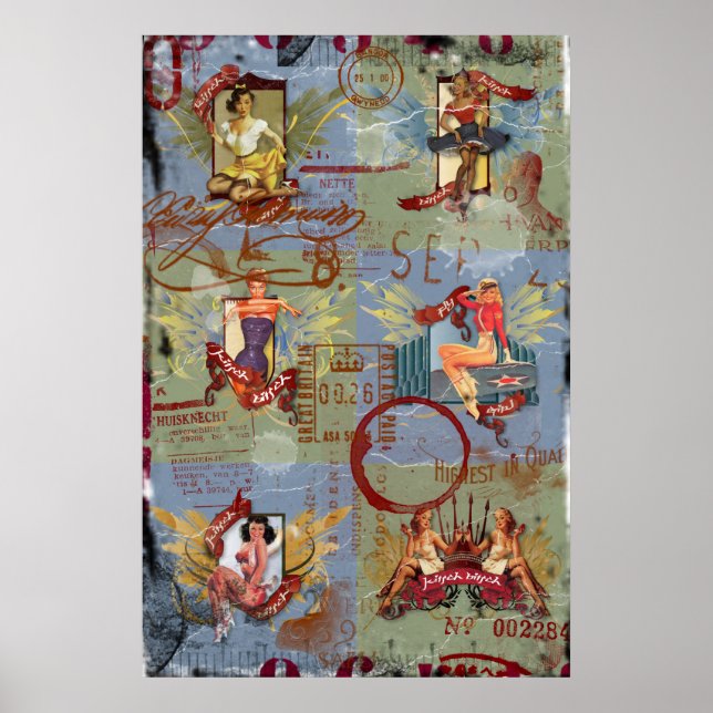 Kitsch Bitsch:Förstört Kitsch Bitsch PInUps Poster (Framsidan)