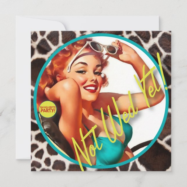 Kitsch Bitsch : Inte Wed än! Inbjudningar (Framsida)