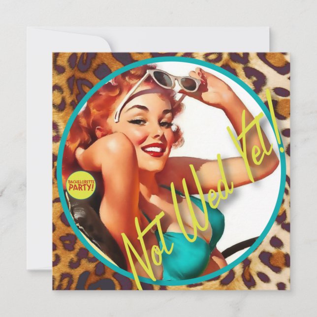 Kitsch Bitsch : Inte Wed än! Inbjudningar (Framsida)