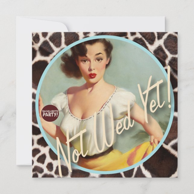 Kitsch Bitsch : Inte Wed än! Inbjudningar (Framsida)