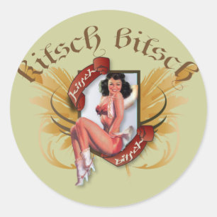 Kitsch Bitsch:Kowgirl Kitsch Tattoo Pin-Up Runt Klistermärke
