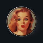 Kitsch BItsch: Pin-Up Porträtt Knapp<br><div class="desc">Det här objektet har klassiska Pin-Ups från 40:an,  50:an och 60:an! Vilken underbar gåva till retro-junkie eller underbara party favors för din nästa retro-cocktail party! SAMLA IN DEM!</div>